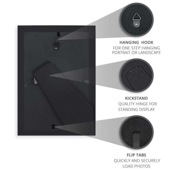 Langdon House Picture Frames, Contemporary Frame Set, Wall Mount or Table Top, Prosperity