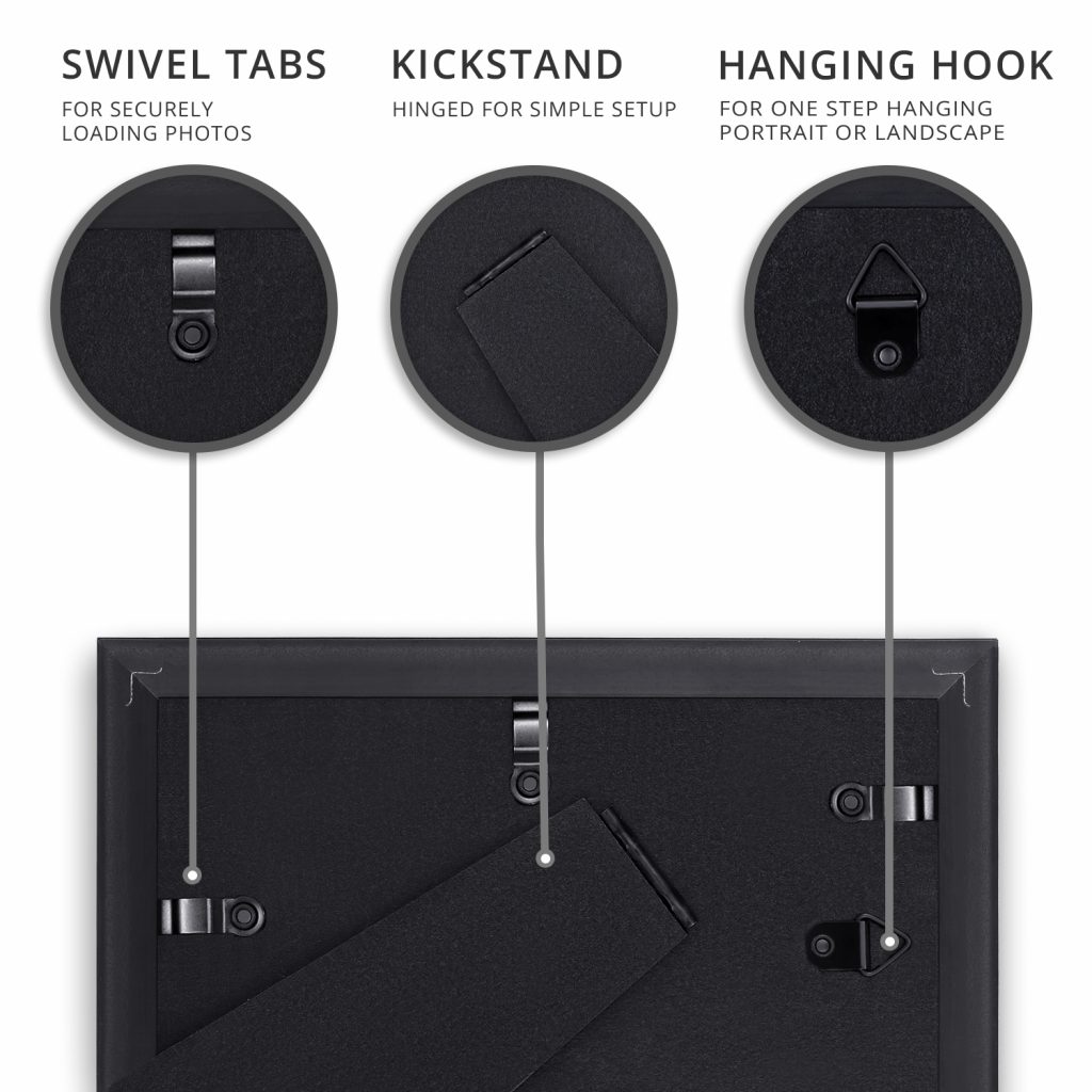 Langdon House Picture Frame, Sleek & Classic, Fabulous Frames, Swivel