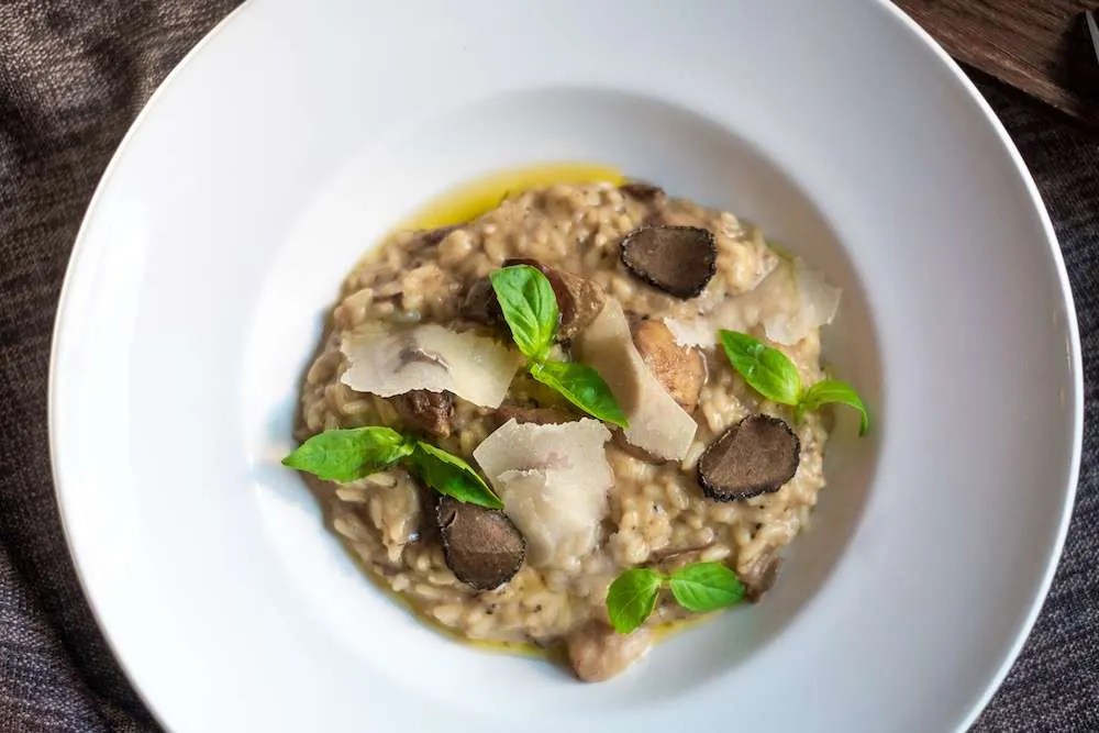 Risotto with Oregon Truffles and Wild Mushrooms Lange Estate Winery