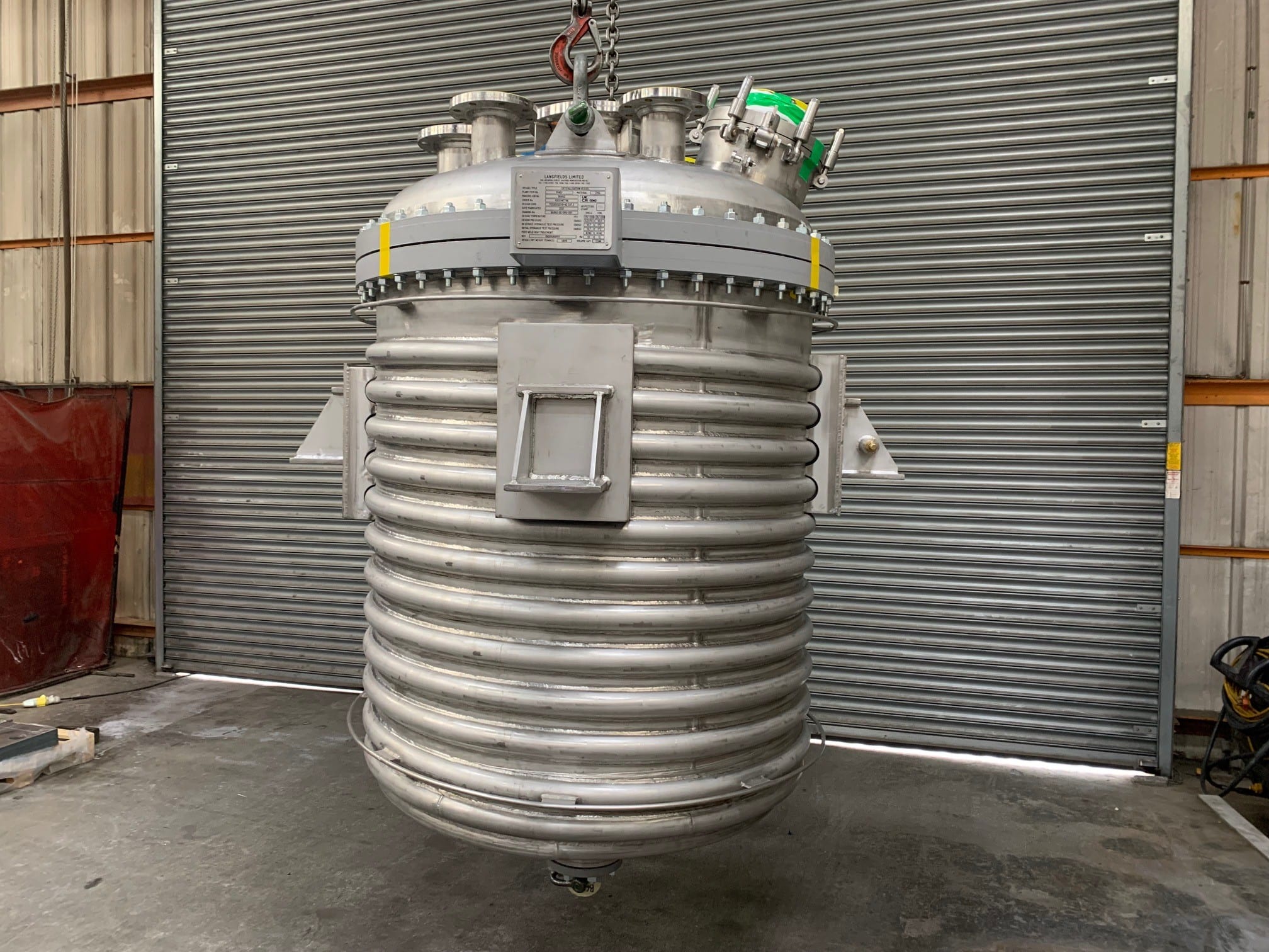 316L Stainless Steel Crystallisation Limpet Coil Vessel & Agitator