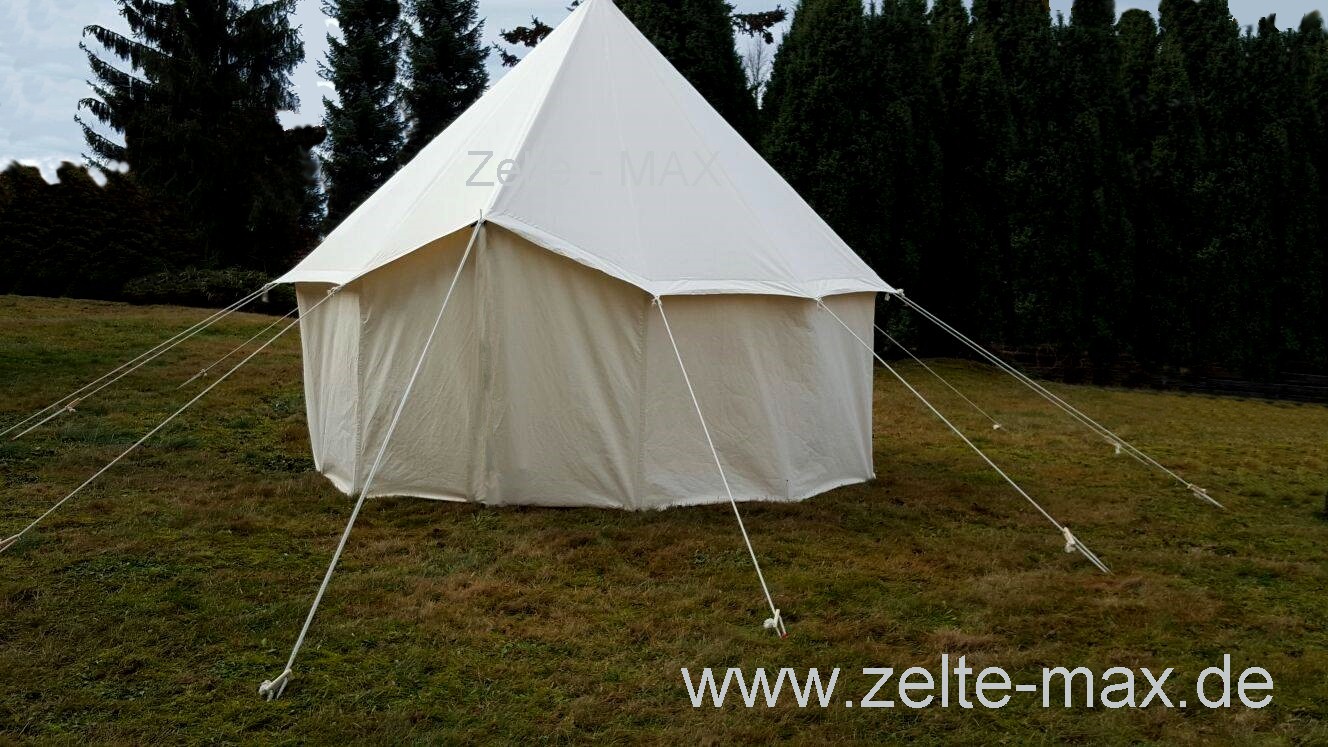 Ø 4m Alex Rundzelt Mittelalterzelt Einmast Zelt Tipi Larp Mittelalter