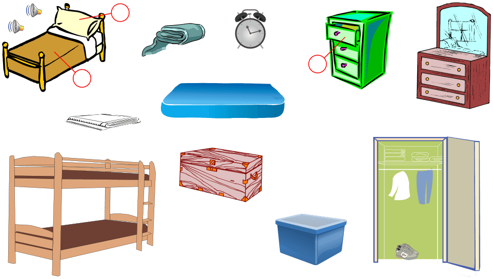 The Bedroom English Vocabulary