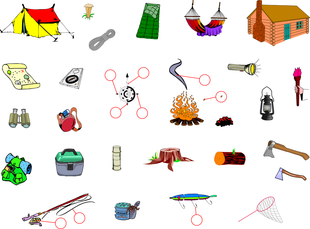 Camping French Vocabulary LessonPaths