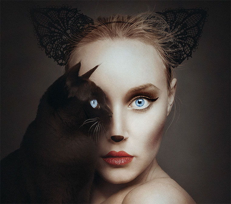 Ein Auge Mensch Ein Auge Tier Selbstportrait Reihe Animeyed Von Flora Borsi