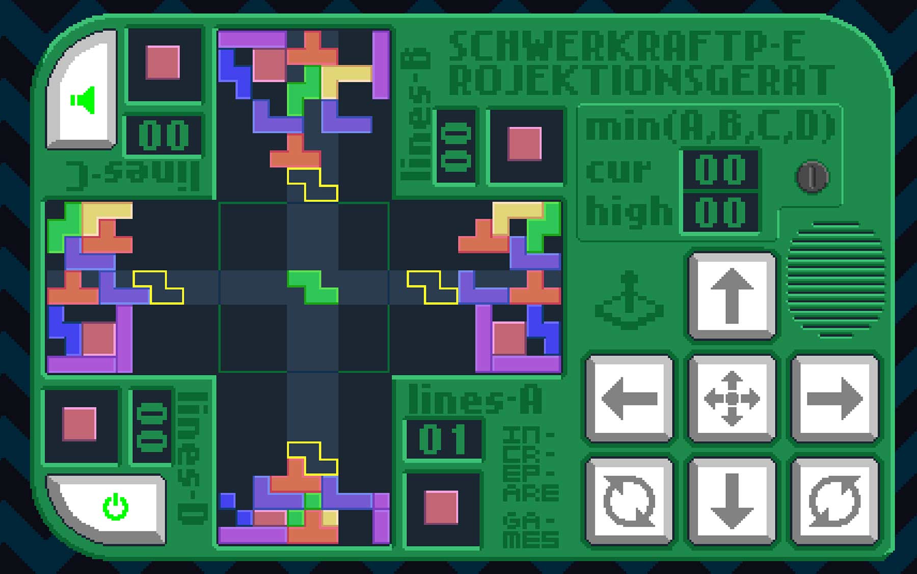 Gleichzeitig vierfach „Tetris“ spielen