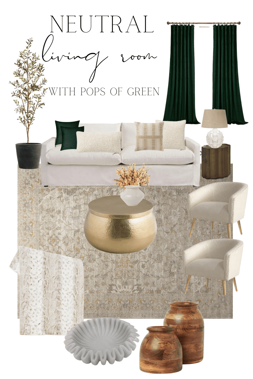 Emerald Green and Gold Living Room Ideas Lantern Lane Designs