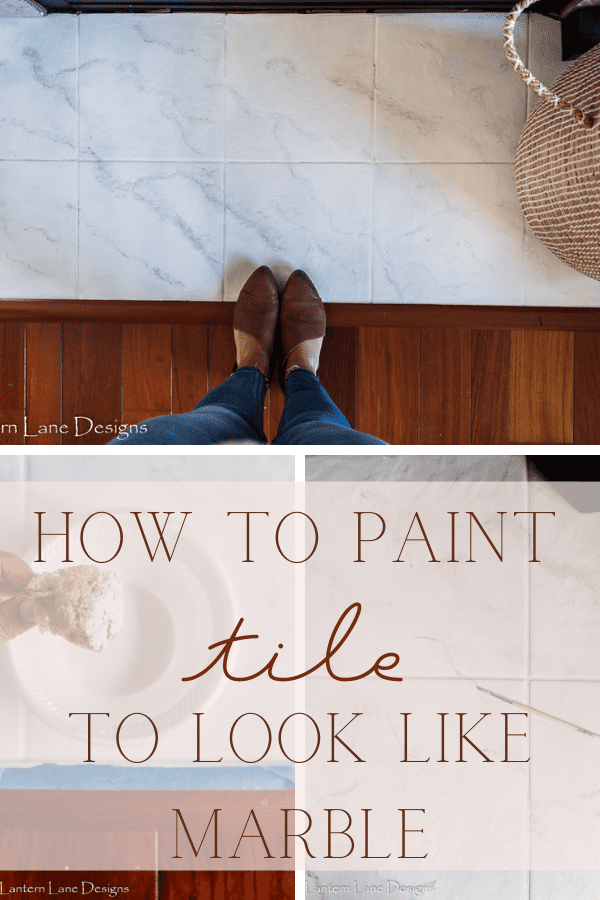 How To Paint Fireplace Tile (To Look Like Marble) Lantern Lane Designs