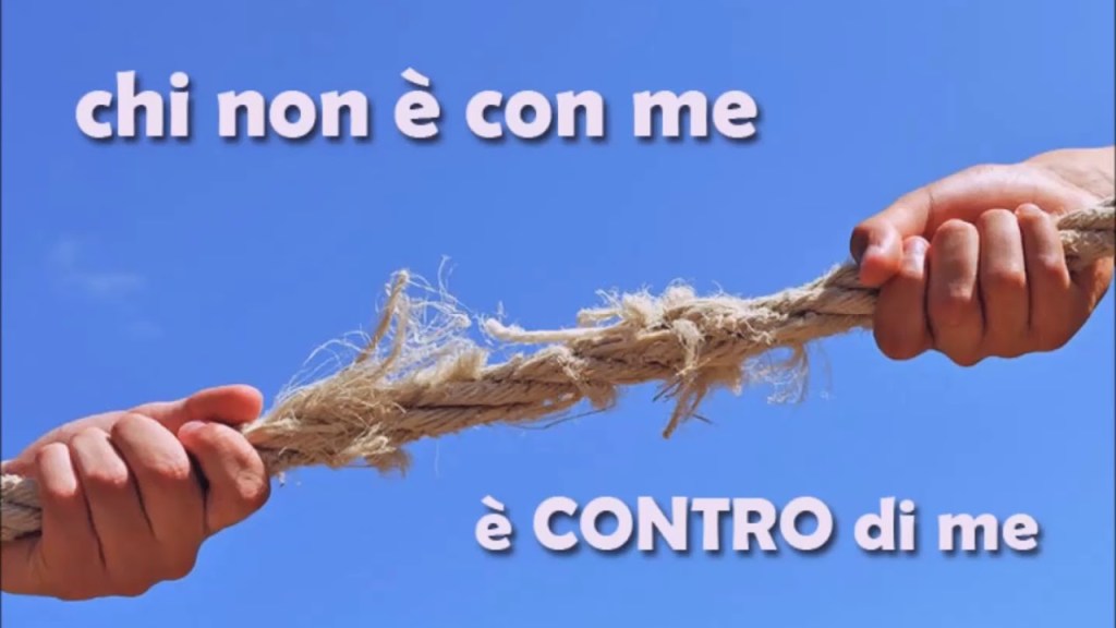 Chi non è con me è contro di me. Comunità La Nuova Gerusalemme