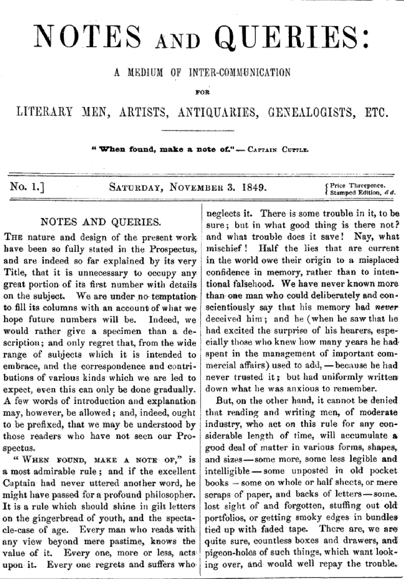 Origin Unknown Lapham’s Quarterly