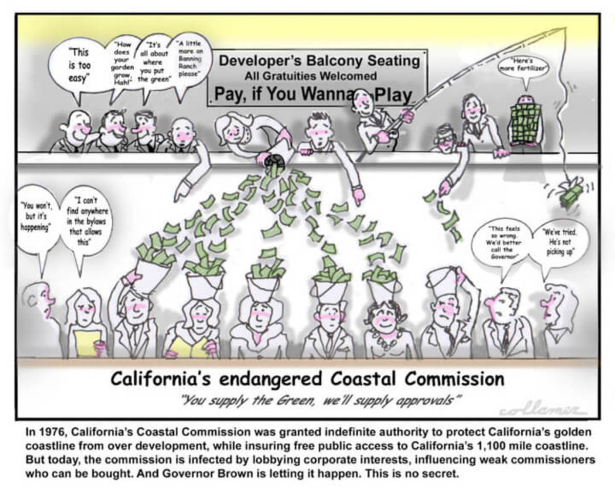 California Coastal Commission Endangered by Lobbyist Influence Peddling