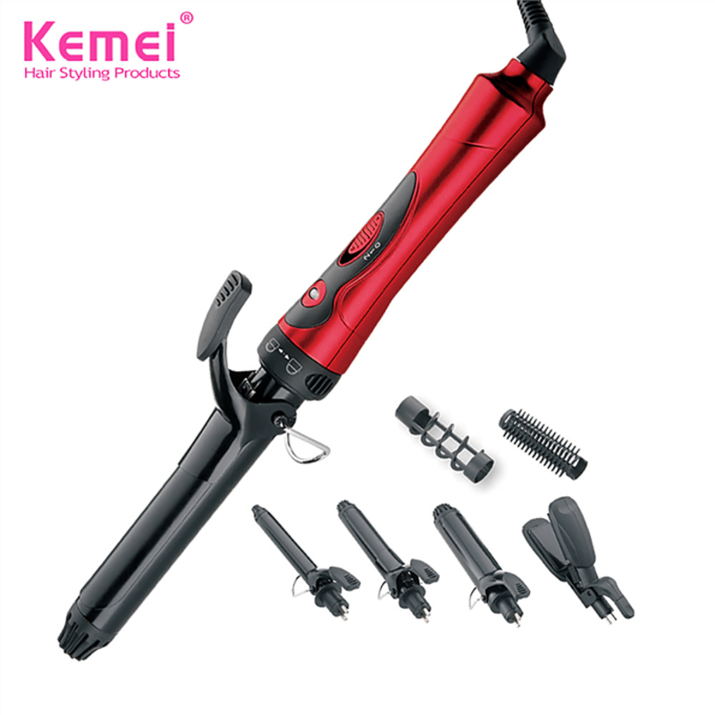 Buy Kemei Hair Styler With Electric Brush, Hair Curler & Roller in