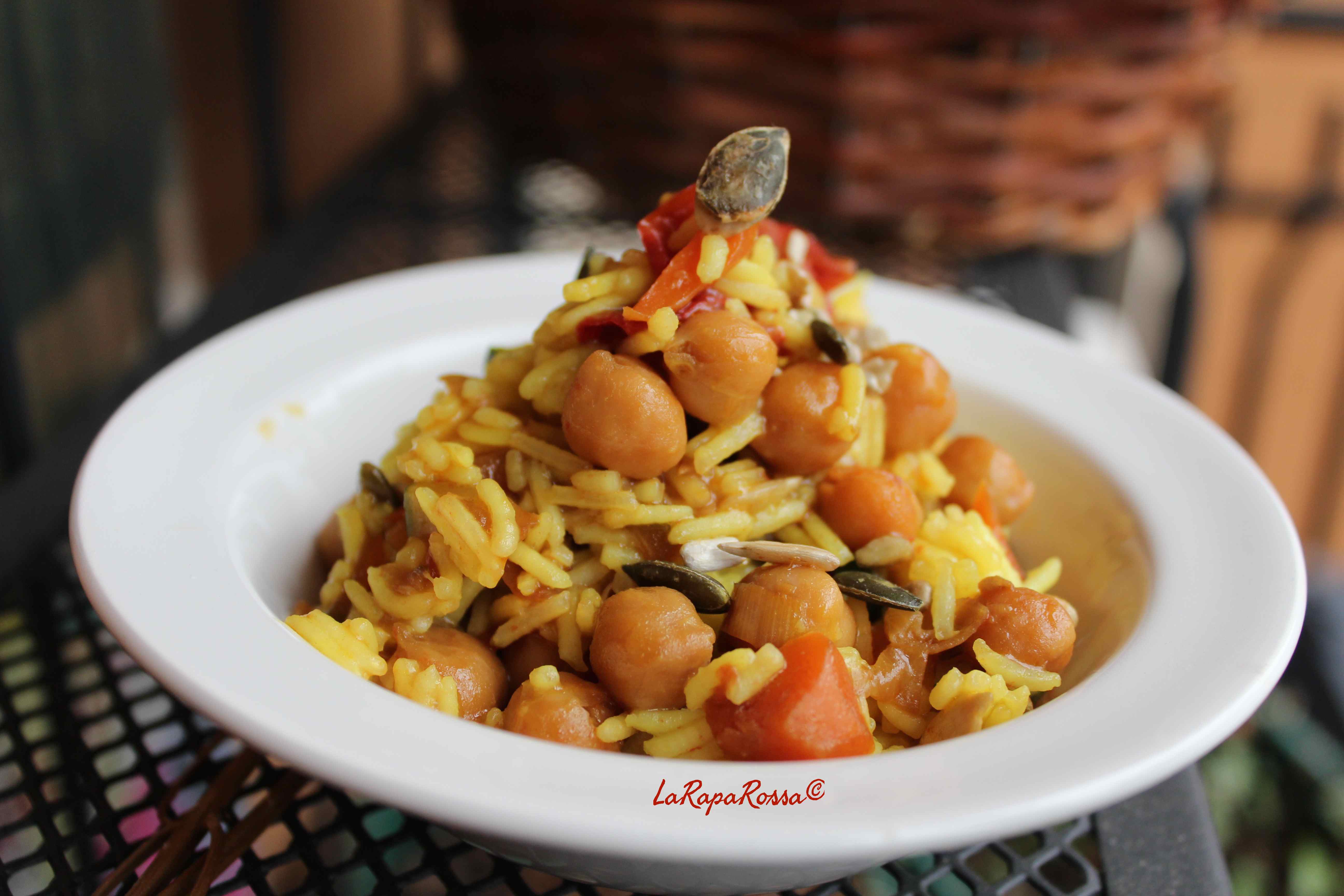La Rapa Rossa Riso basmati speziato con ceci e semi di zucca