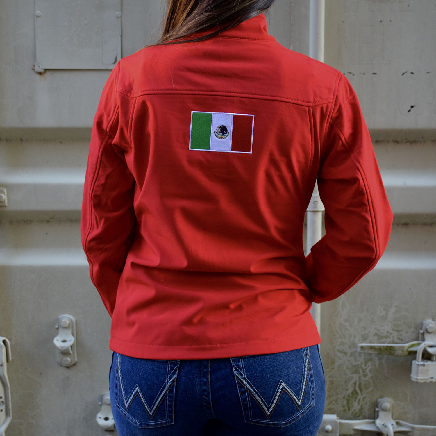 Ariat Women New Team Softshell Mexico Red Jacket La Raza Western Wear