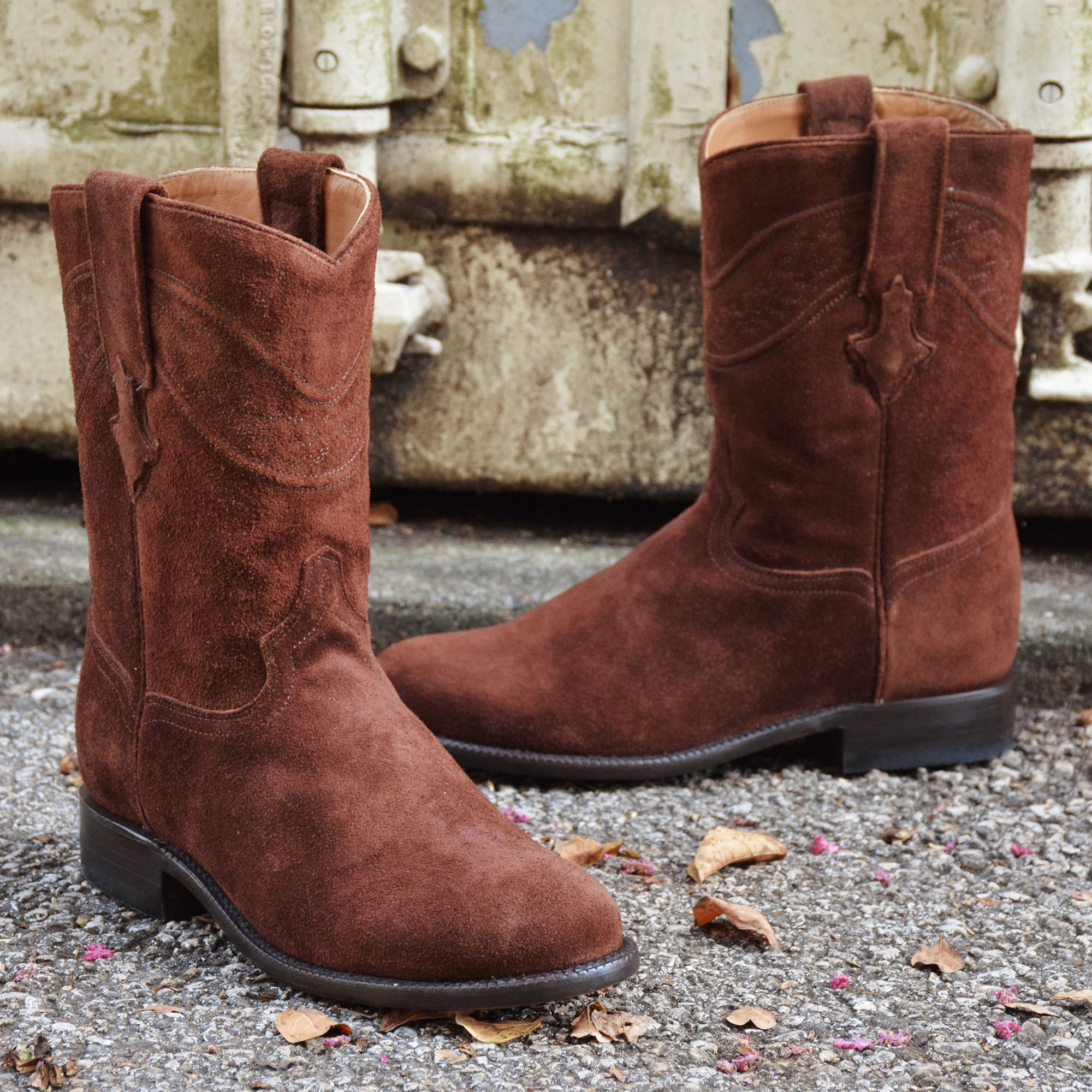 Men Sentry Suede Mahogany Roper Boot La Raza Western Wear