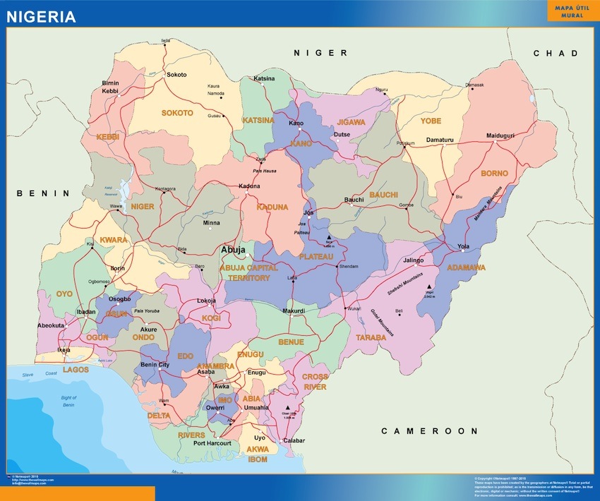 Detailed Satellite Map of Nigeria Maphill