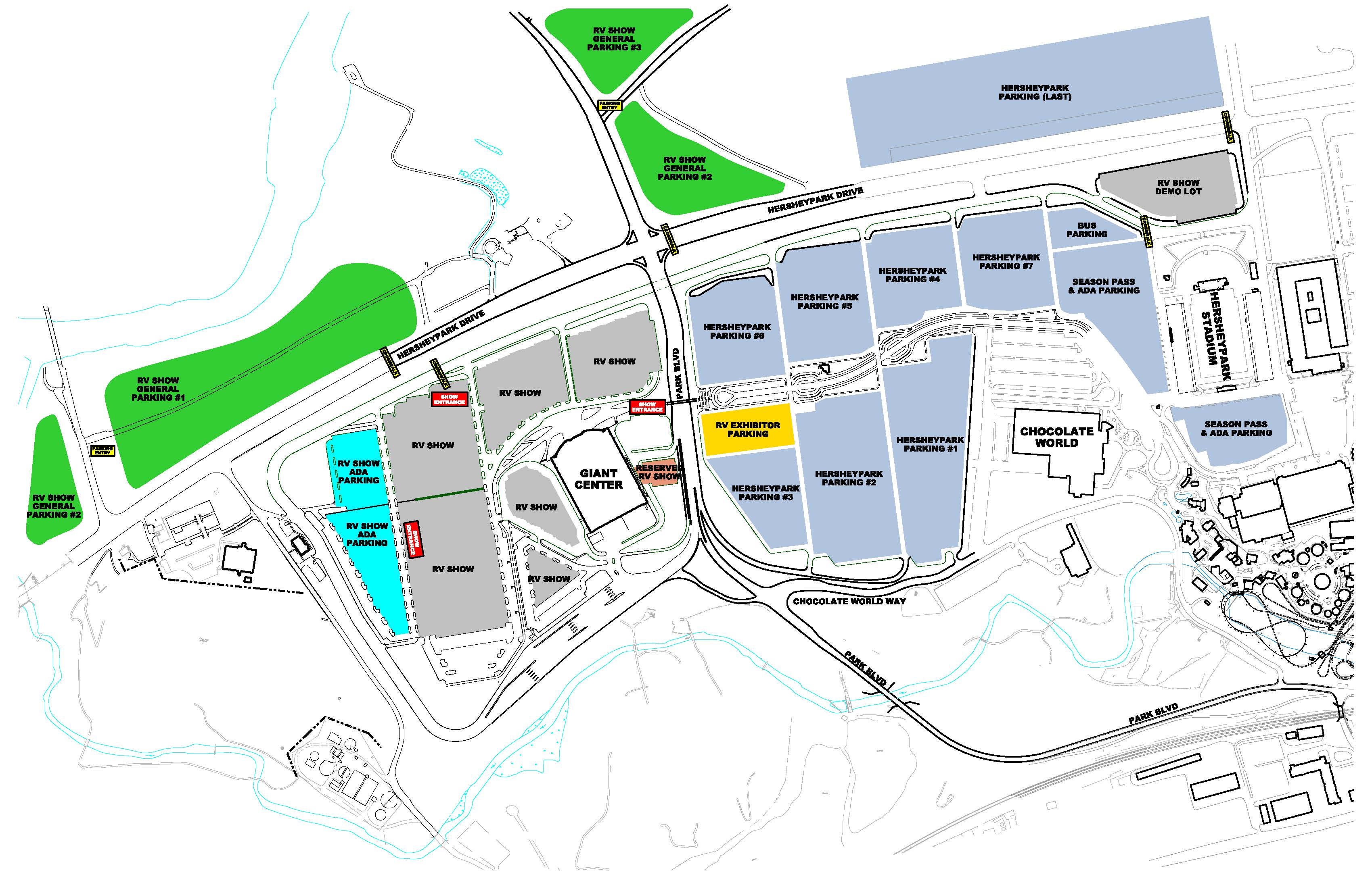 Penn State Parking Map 2018