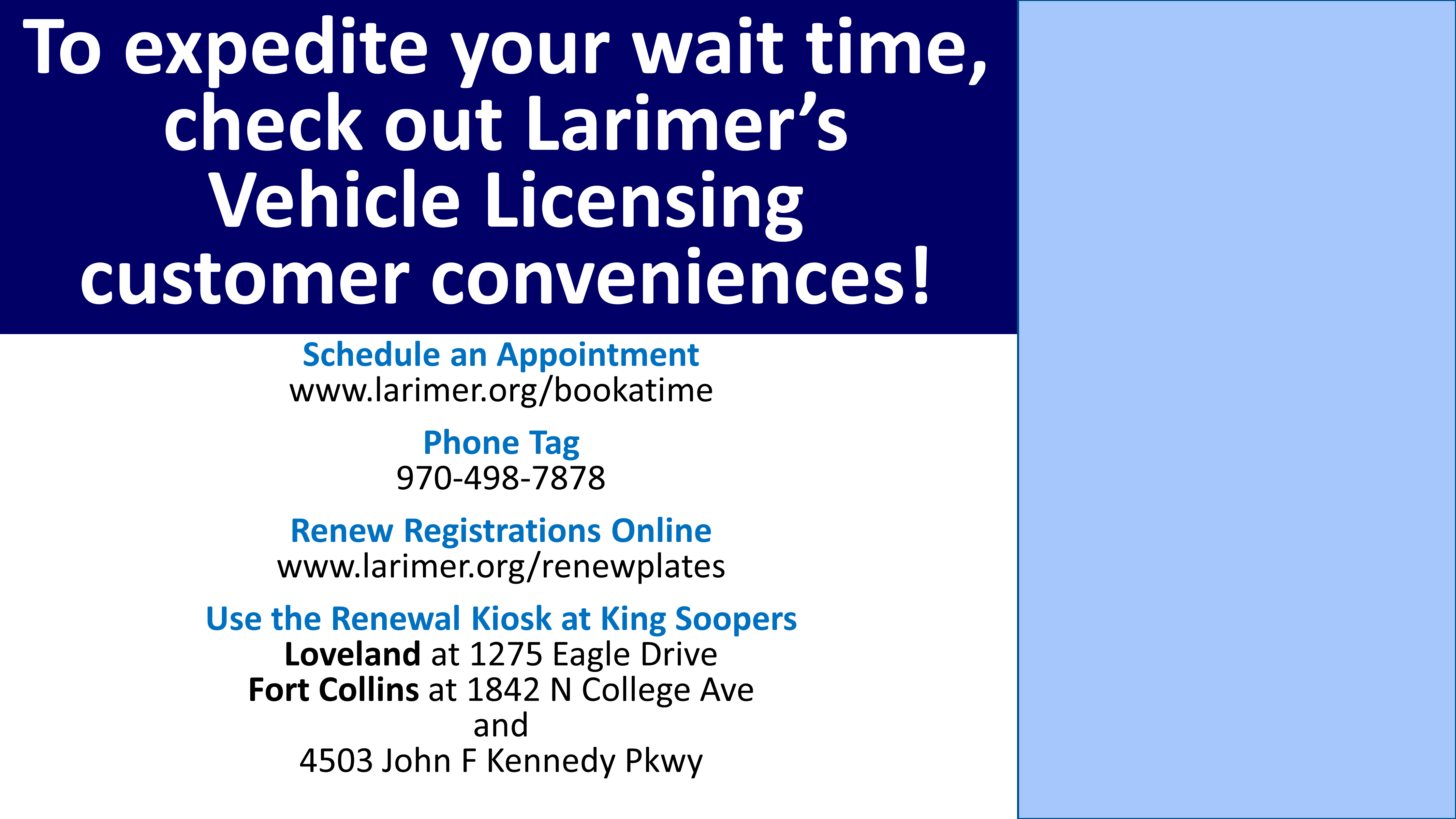 Vehicle Licensing Slideshow Loveland Larimer County
