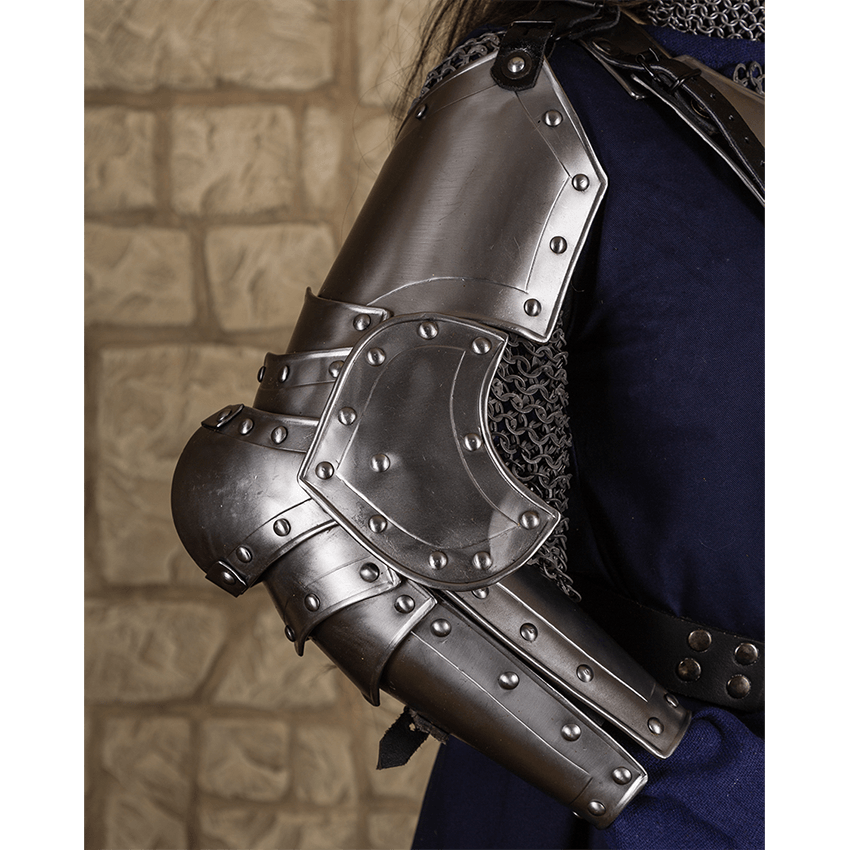Steel Balthasar Full Arm Guards MY100086 LARP Distribution