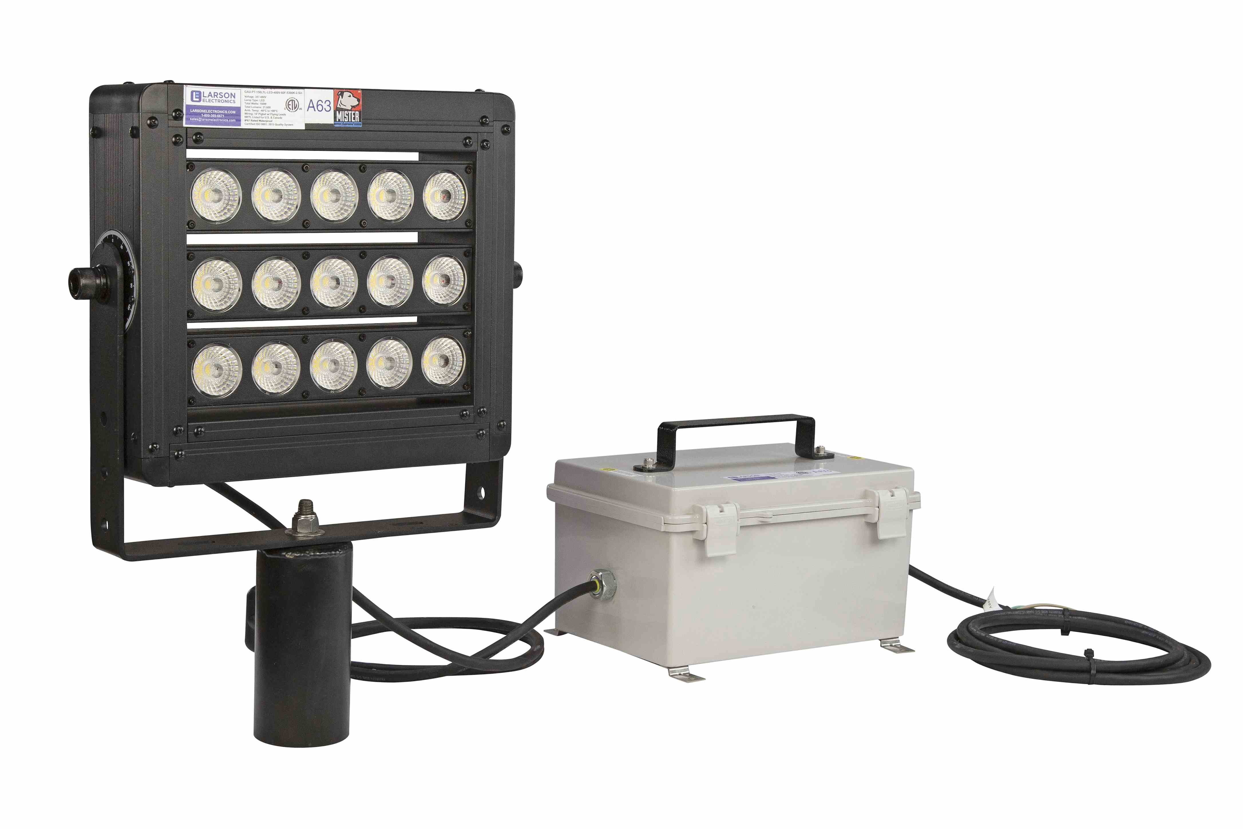 160 Watt High Intensity LED Light 21,600 Lumens 347480VAC Pole