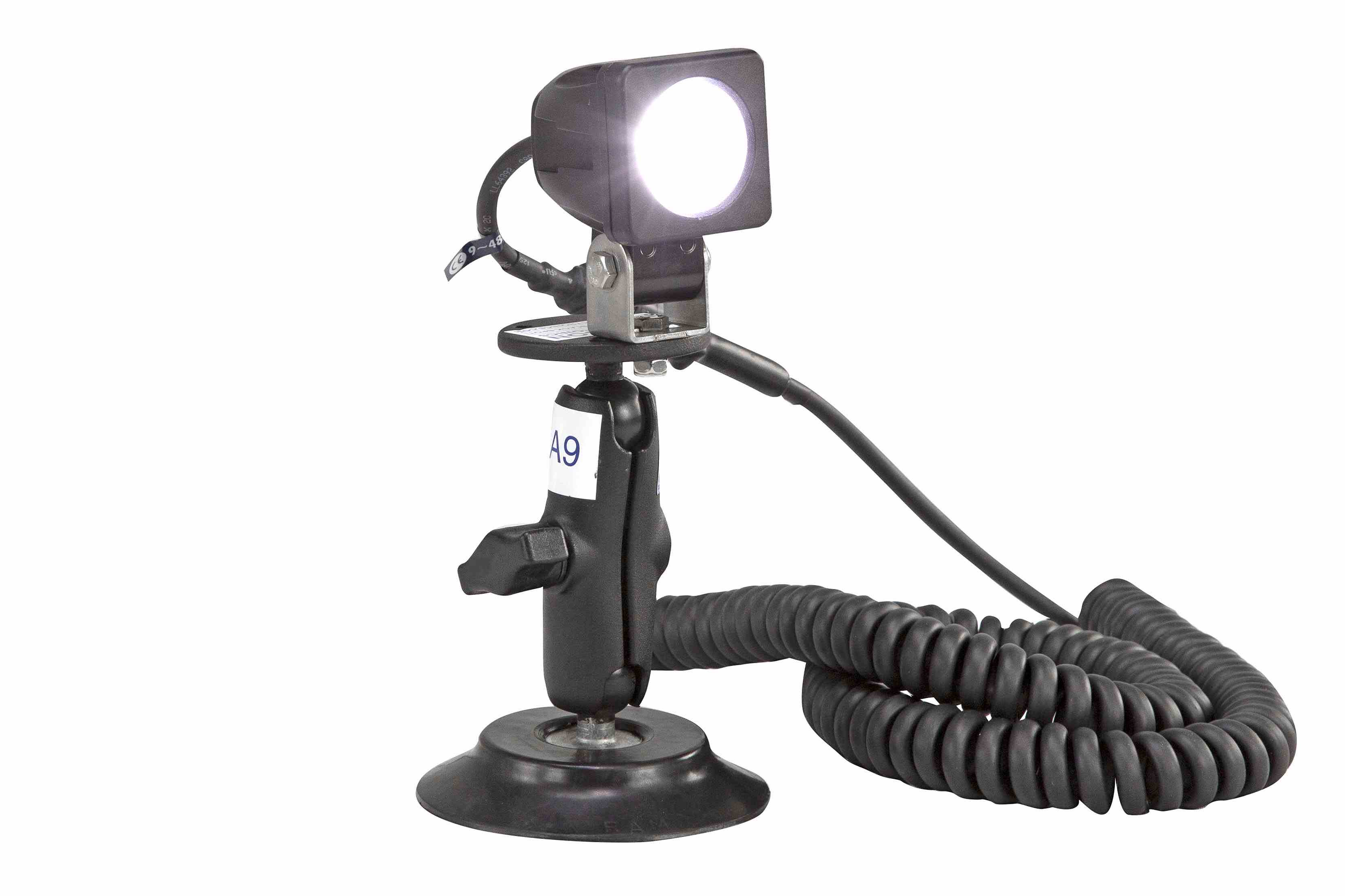 Larson Electronics 10 Watt LED Spotlight on Suction Cup Mount 9