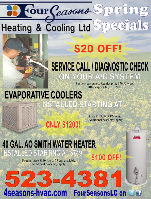 Spring ’11 Ad Four Seasons Heating & Cooling HVAC Las Cruces, NM