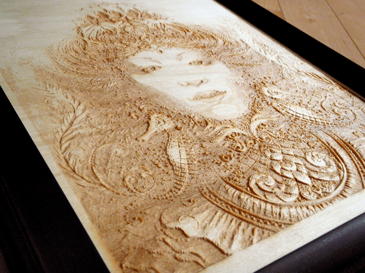 Laser Creative Laser cut wood art print by Autumn Skye Morrison