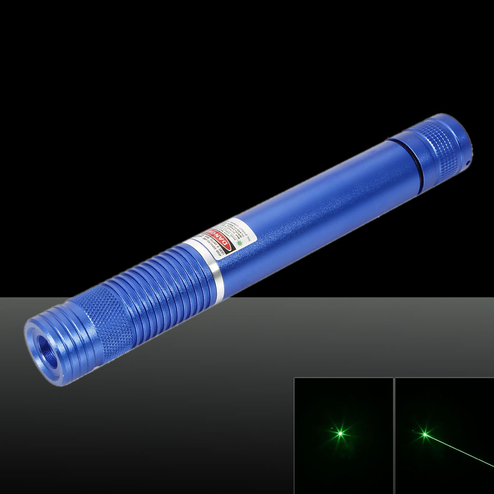 500MW Beam Green Laser Pointer (1 x 4000mAh) Blue