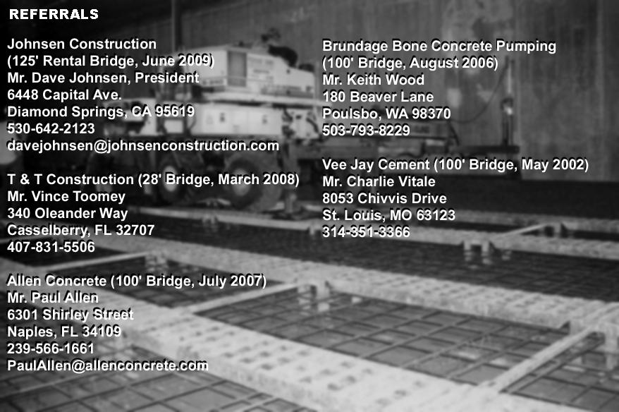 Laser Screed Bridge Laser Screed Bridging Systems