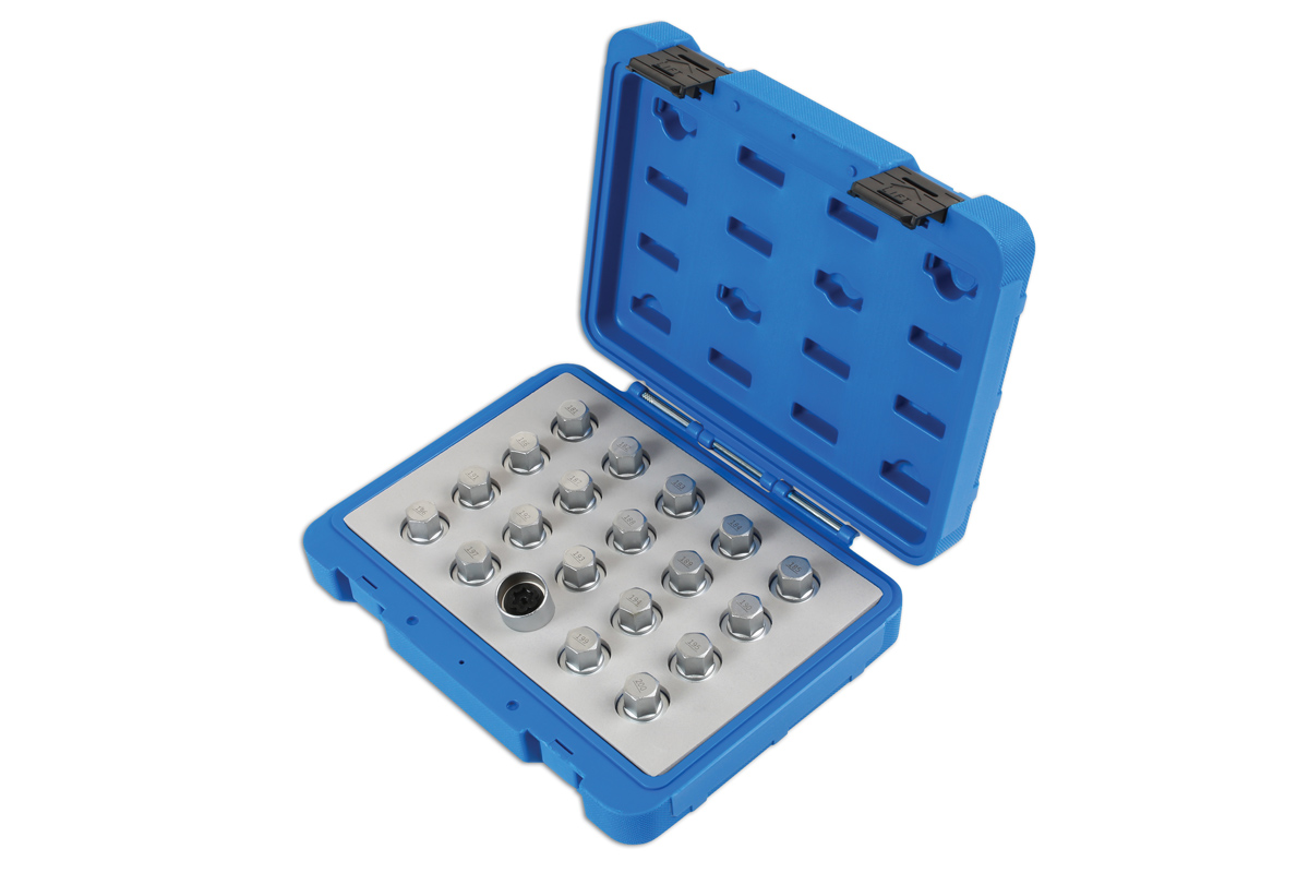 Laser Tools 6863 Locking Wheel Nut Key Set 20pc for Vauxhall, Opel