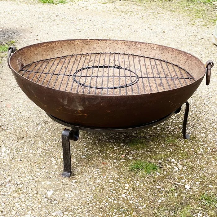 An Indian wroughtiron Kadhai firepit LASSCO England's prime