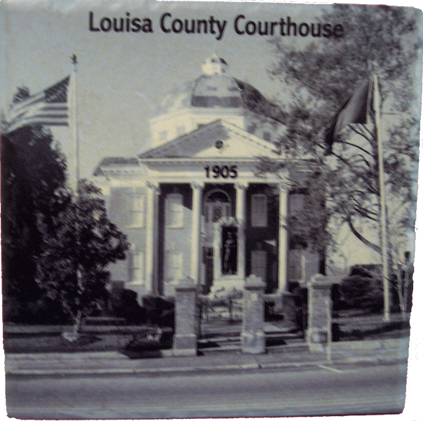 Tumbled Porcelain Louisa County Courthouse