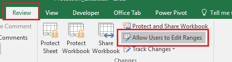 proteksi cell dengan allow user edit range