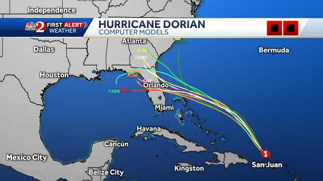 Hurricane Dorian Expected to Hit Florida's Eastern Coast; Governor