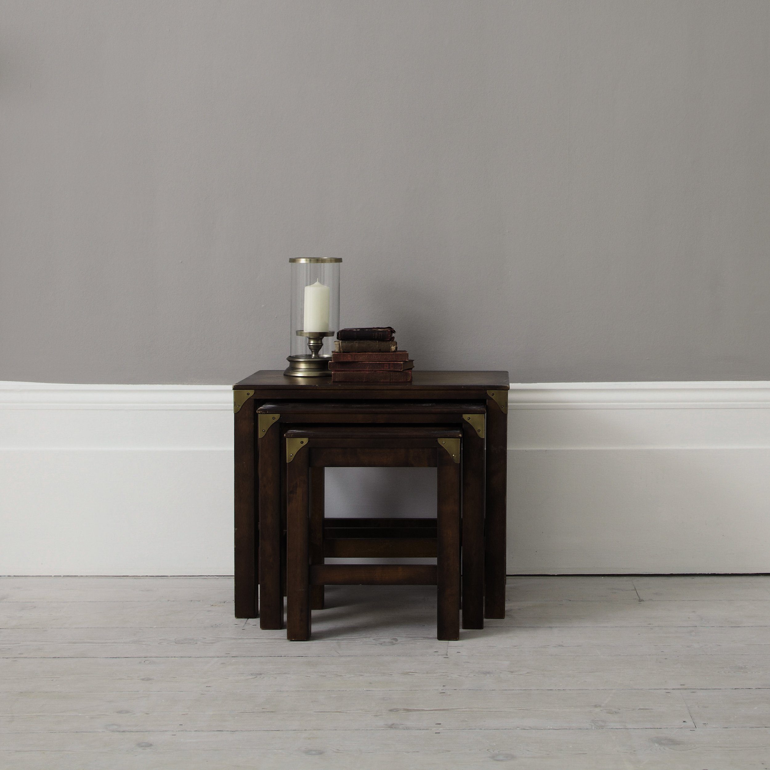 Balmoral Chestnut Nest of 3 Tables Laura Ashley