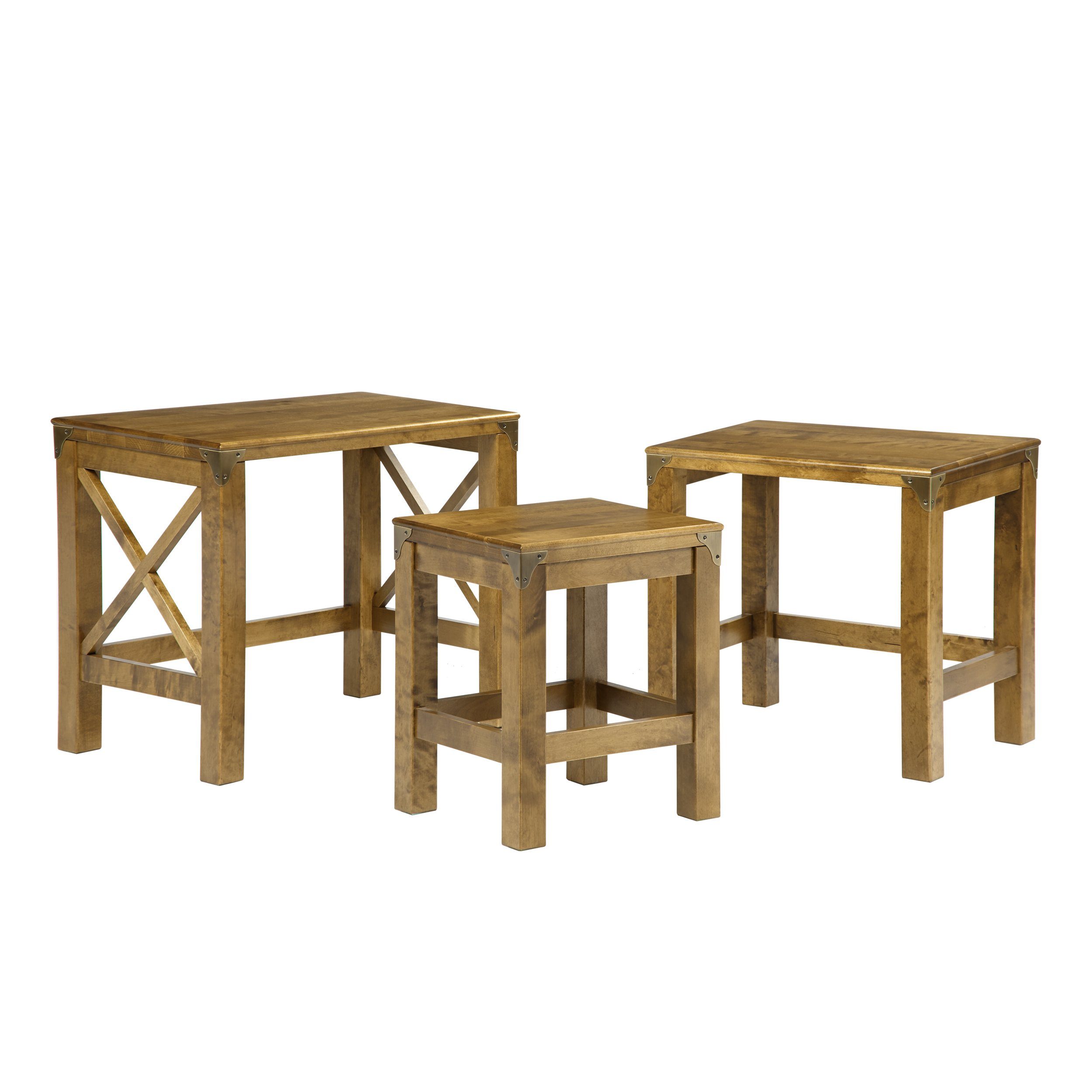 Balmoral Honey Nest of 3 Tables Laura Ashley