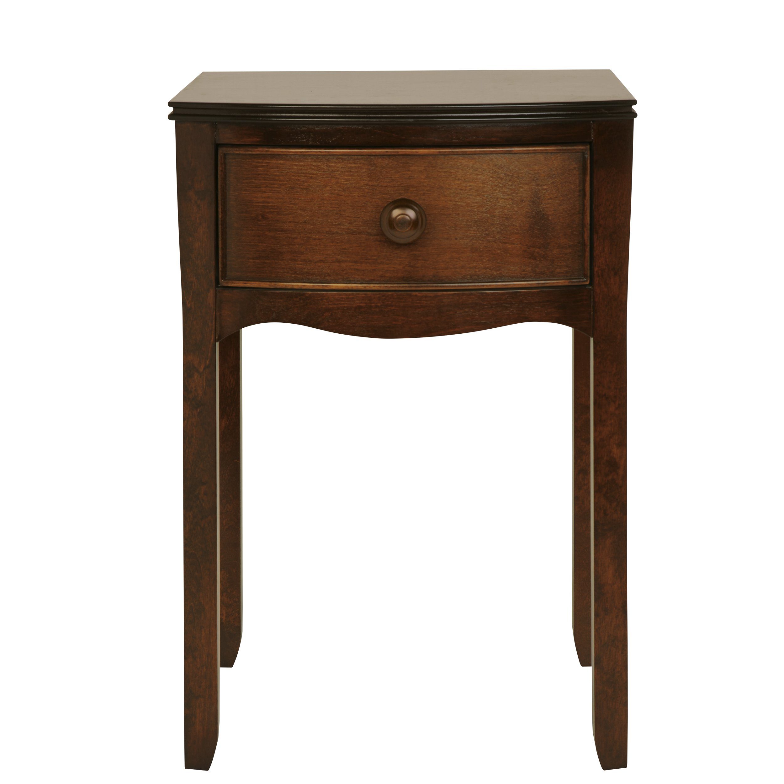 Broughton Dark 1 Drawer Bedside Table Laura Ashley