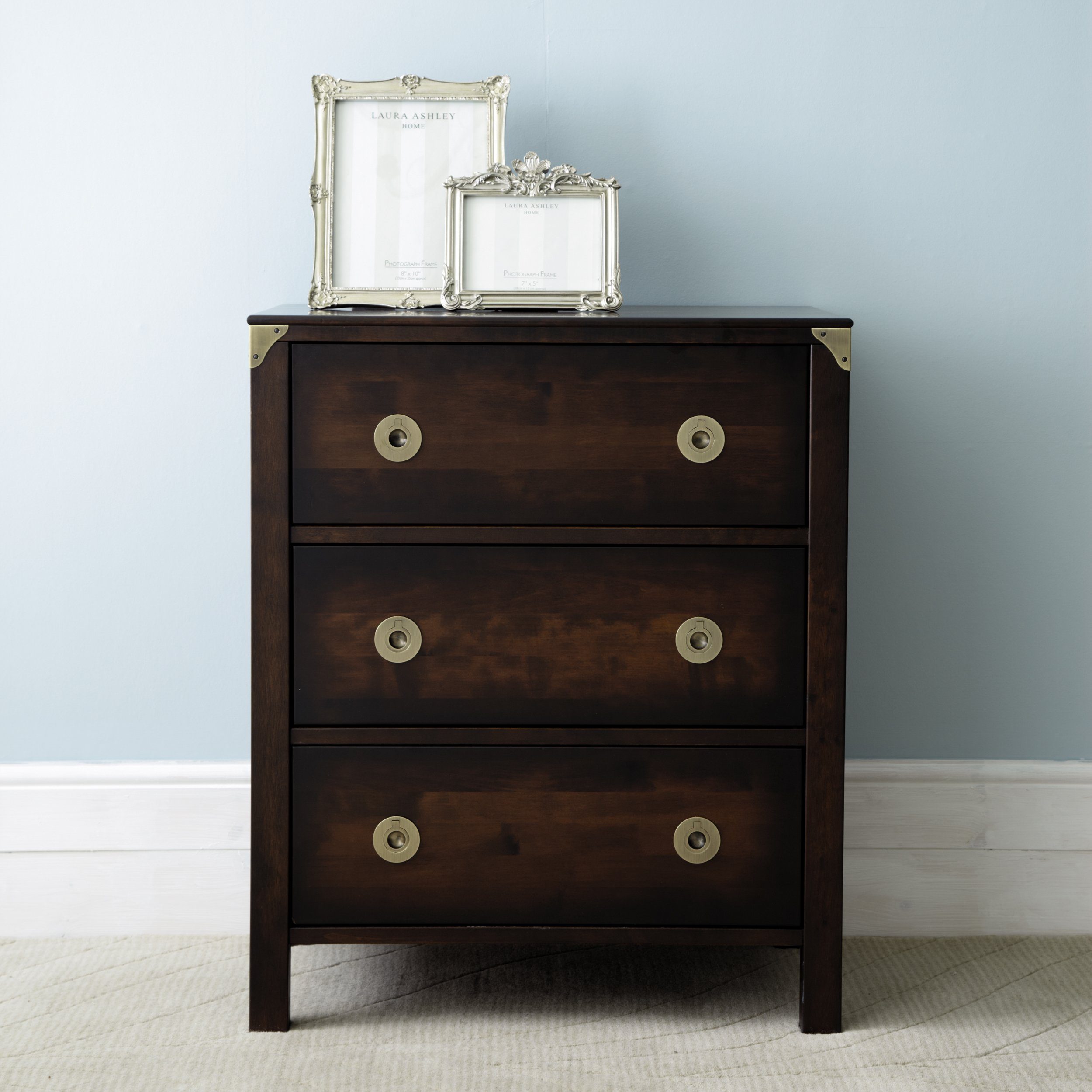 Balmoral Chestnut Chest of 3 Drawers Laura Ashley