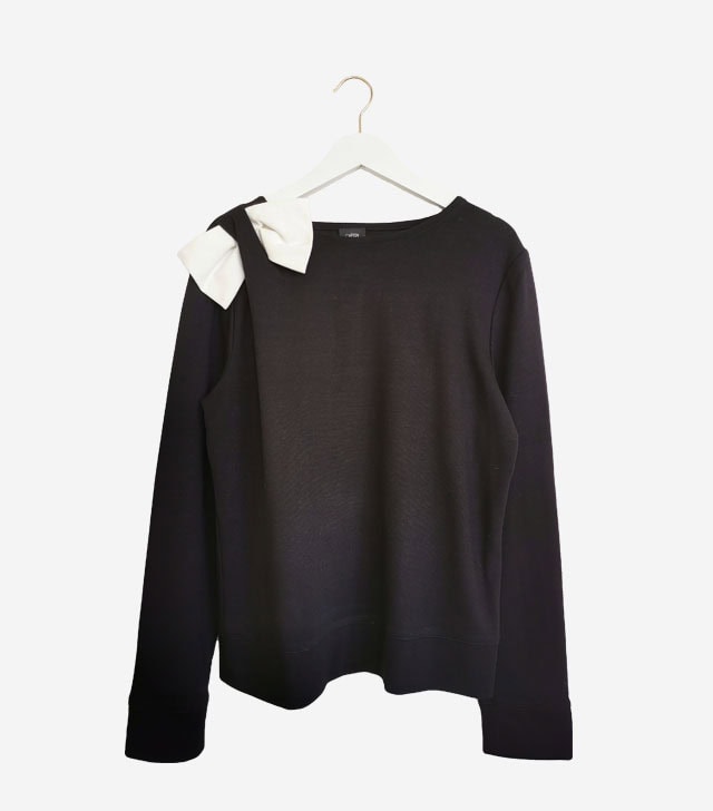 Sweater with side bow - Laura Blagogee
