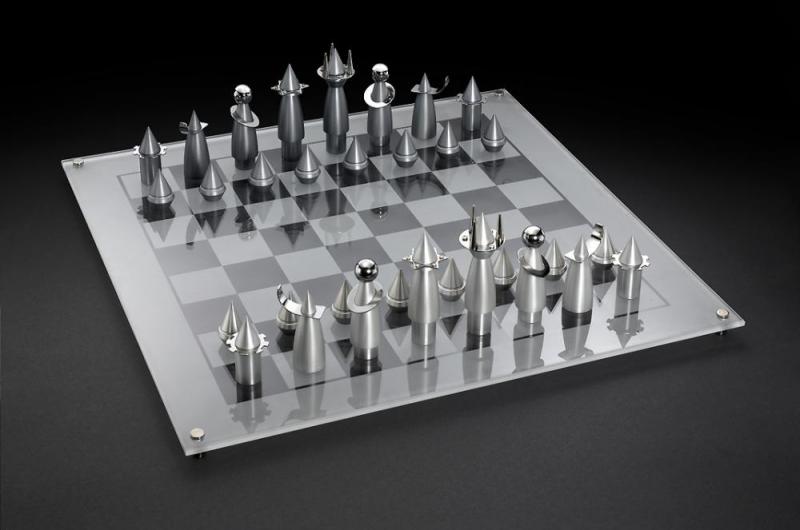Rocket Chess Set, Chess Game, Modern Design Laura Cowan