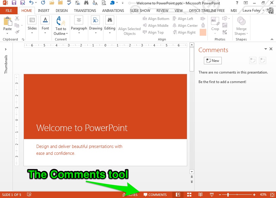 Simplifying PowerPoint collaboration Laura M. Foley Design