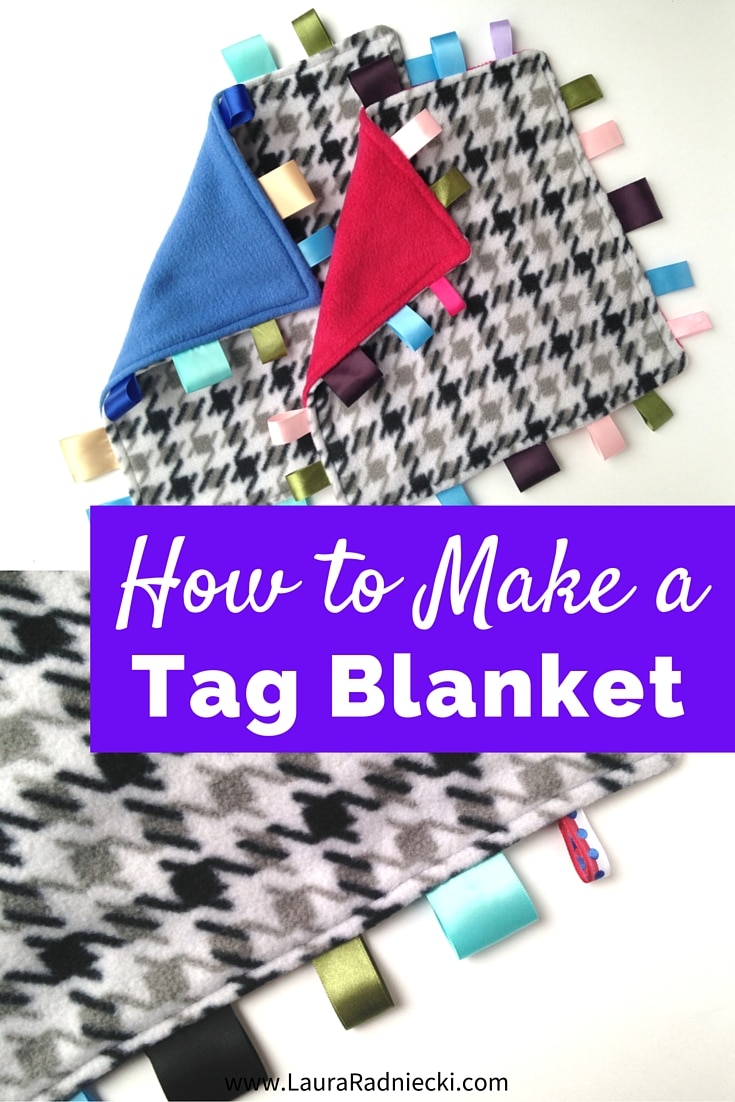 How to Make a Tag Blanket DIY Tutorial for a Taggie Blanket Lookalike