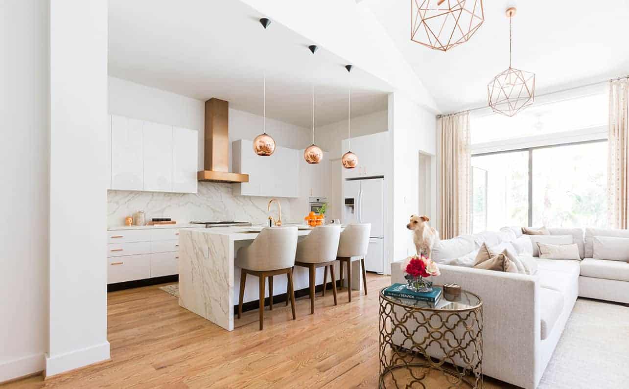 Copper and White Kitchen Inspiration Laura U Design Collective