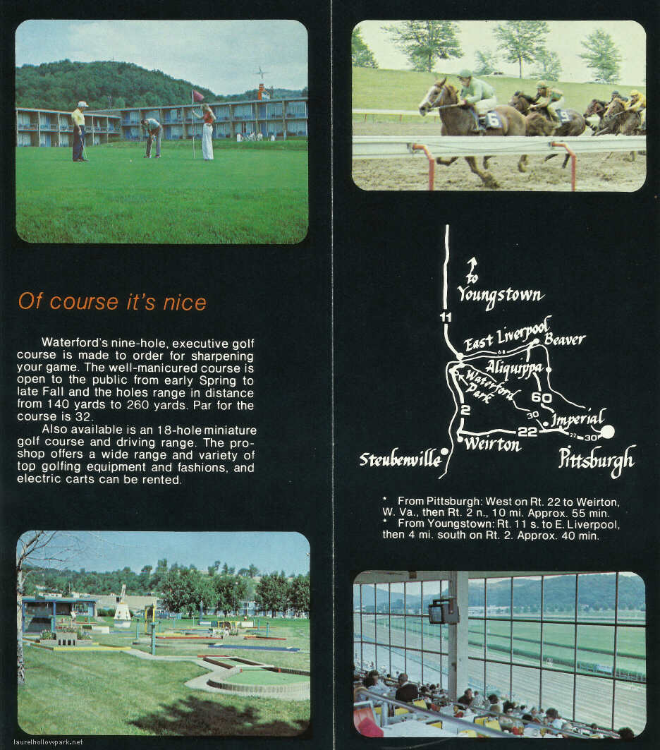 Waterford Park, Thoroughbred Racetrack Newell, West Virginia