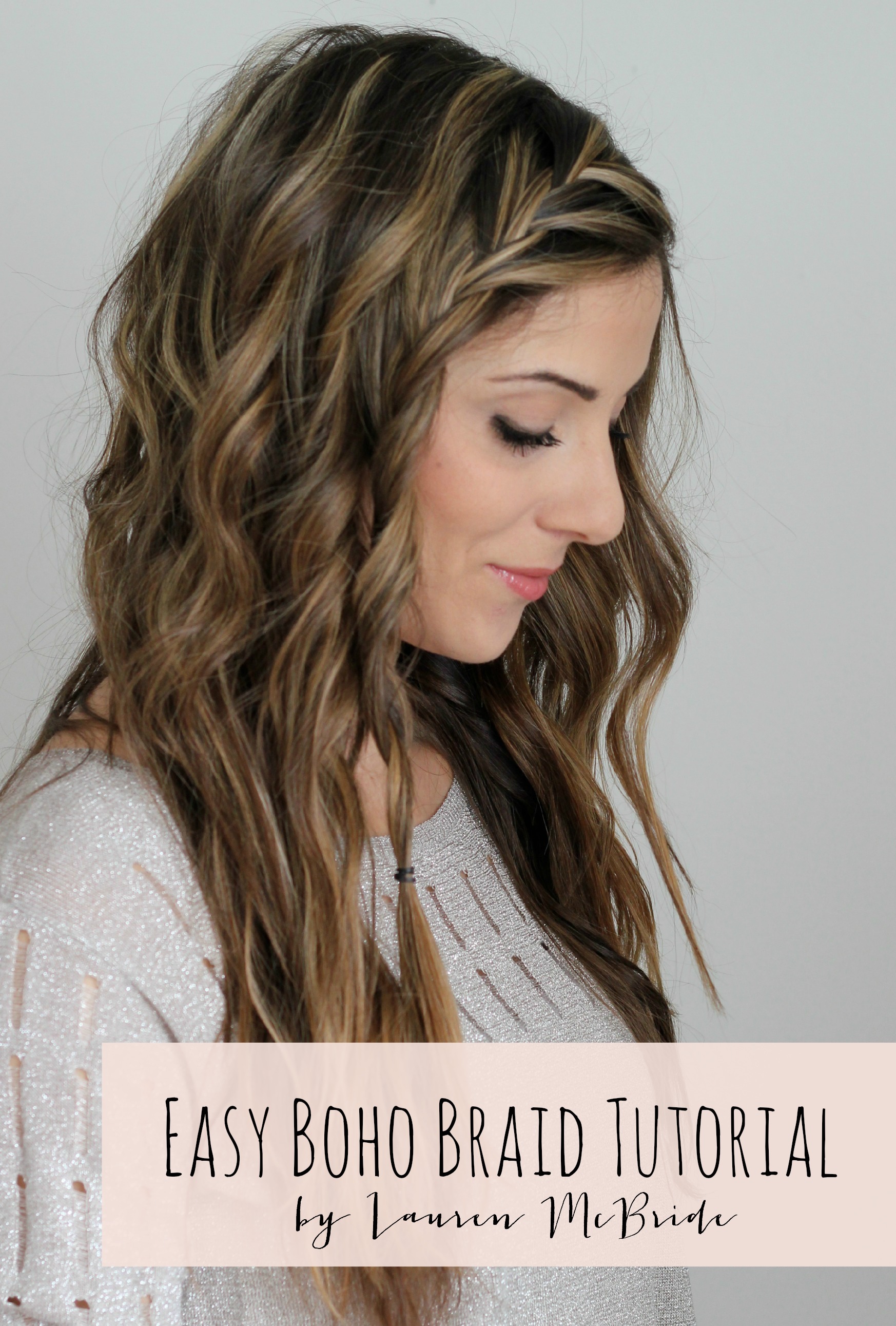 Easy Boho Braid Tutorial - Lauren McBride (1746 x 2583 Pixel)