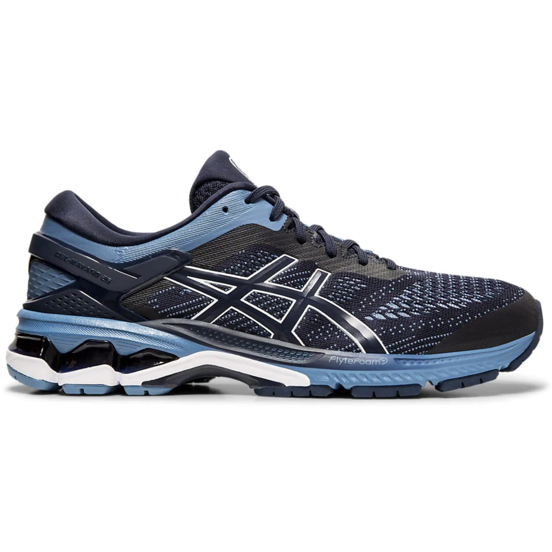 Asics Men's GELKayano 26 Midnight/Grey Floss Laurie's Shoes