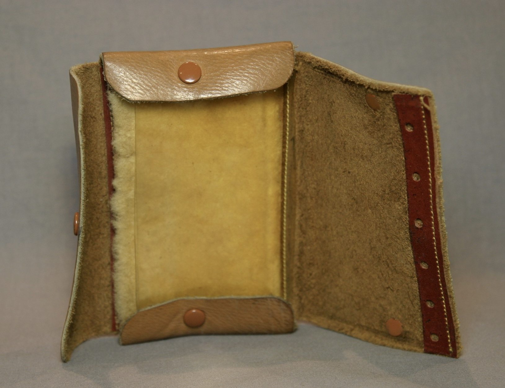English Tan Leather Fly Fishing Wallet Lava Creek Trading Company
