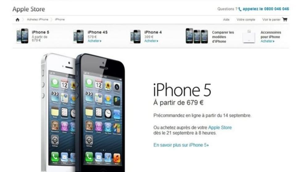 iPhone 5 tiene precio en Francia y UK a partir de 660 euros