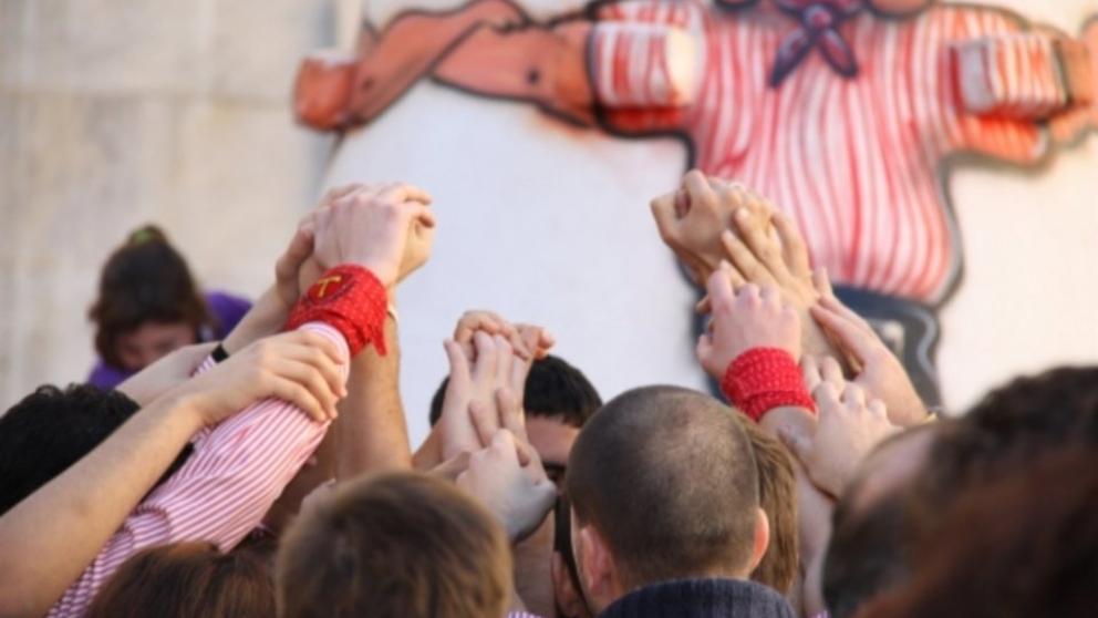 Els castellers de Tarragona promouen els seus valors per incentivar al