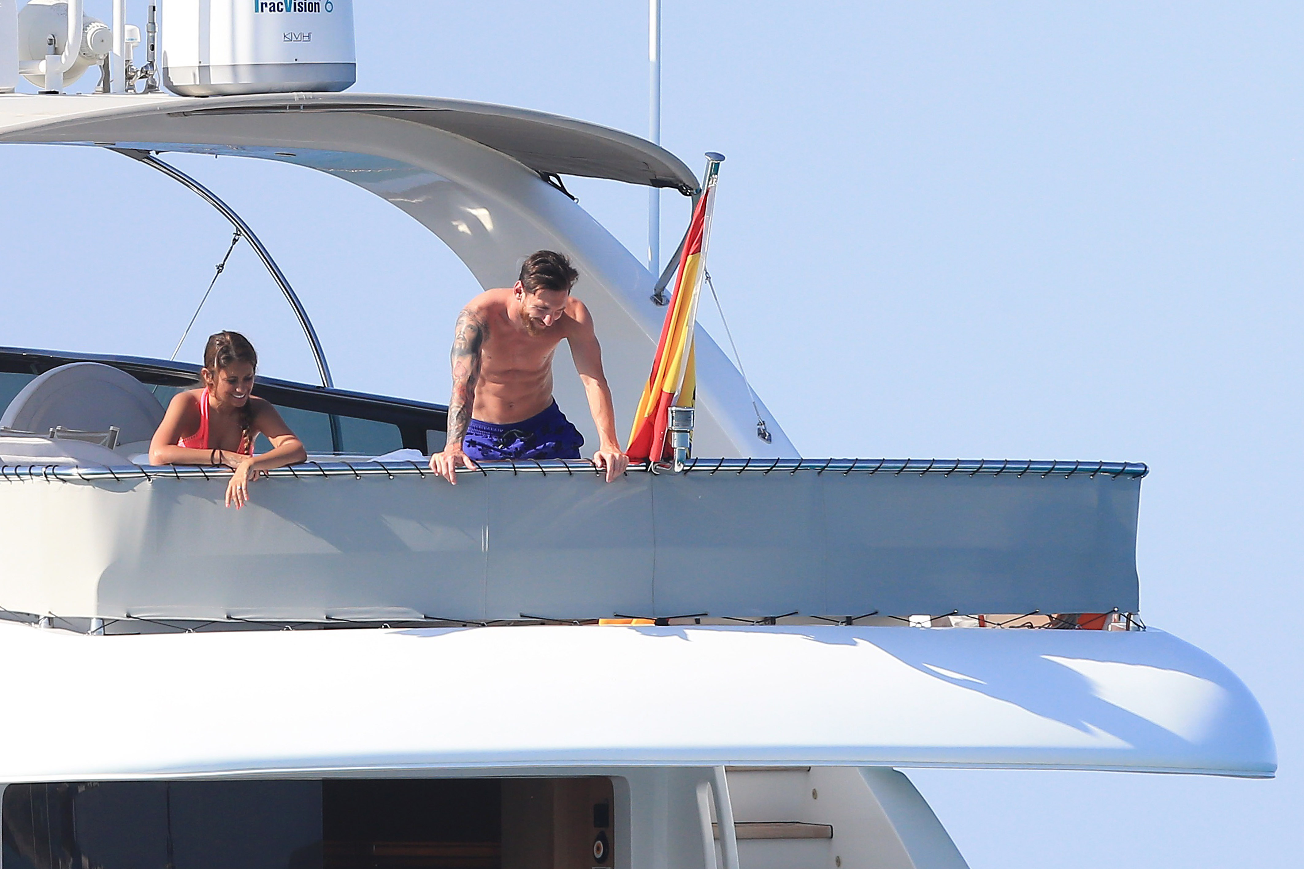 Messi y su familia de vacaciones en