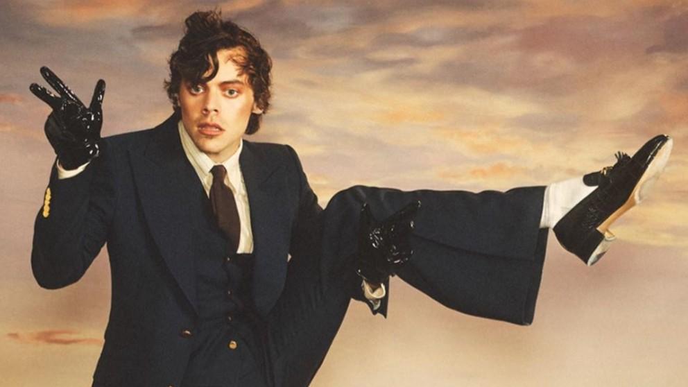 Harry Styles posa únicamente con medias de rejilla en su portada más